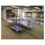 Glass Shelves And Brackets, Metal Tables