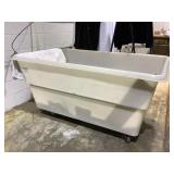 Laundry Tote On Casters, Towels