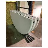 2 Round Folding Tables 6 Foot, Scratches