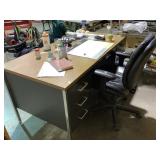 Metal Desk No Contents And Desk Chair