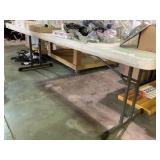 8 Foot Folding Table, Scratches, No Contents