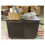 Metal Cabinet On Casters, Spray Paint, Vinyl