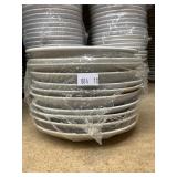 11-6 Inch White Saucers