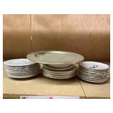 Assorted Saucers, Serving Platter