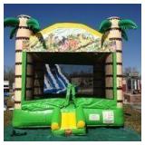 Tropical Bounce House W/ Blower Motor (inflator &