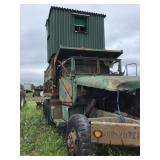 Military Truck With Hunting Blind In Bed No Title