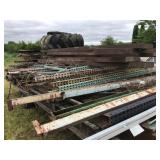 Assorted Pallet Racking Standards And Cross Parts