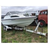 Boat And Tandem Axle Trailer