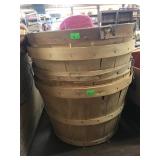 Wooden baskets Four total