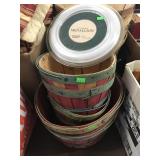 Wooden baskets and 10 inch ceiling medallion By