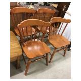 4 Maple Tell City Dining Chairs