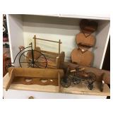 Wood Shelves, Decor Bicycles