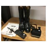 Leather Cowboy Boots Size 8 1/2, Bearcat