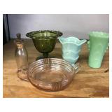 Jadite Vase, Pink, Pottery