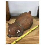 Cast Iron Piggy Bank , No Bottom Panel