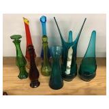 Art Glass Vases, Candle Holders