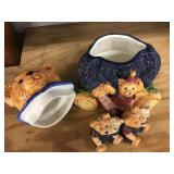 Bear Cookie Jar And Shakers