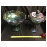 Carnival Fruit Bowl, Candy Cracked Lid