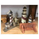 Decor Lighthouses And Shelf
