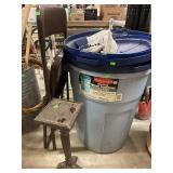 Trash Cans, Chair And Stand