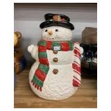 Ceramic Snowman Cookie Jar