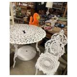 Iron Table And 2 Chairs