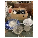 Avon items and glassware