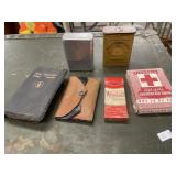 Cards, Bible, And cigarette items