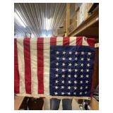 48 star American Flag and folded American Flag