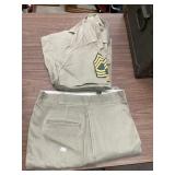 Khaki uniform 36x31 pants and medium shirt