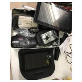 Polaroid and Amazon tablets, camera assortment