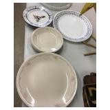 Dinner plates and saucers