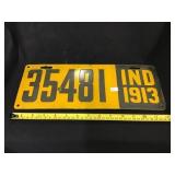 1913 Indiana porcelain plate