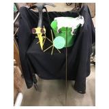 Metal art Bird and Sheep, sprinkling can