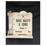 Dave Hasty & sons rain gauge recorder