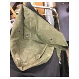 Army canvas duffle