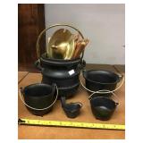 Cast iron miniature pots