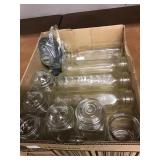 Baby bottles and spice canisters