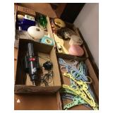 Skil drill, plastic childs hangers, perfume