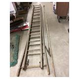 22ft wood extension ladder & tree pruner