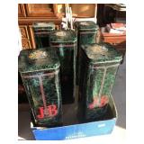 J B Scotch Whiskey Tins