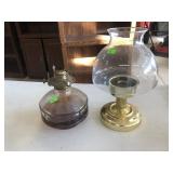 Candle Holder And Oil Lamp With No Globe