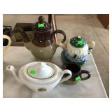 Teapot Assortment, Victoria Austrian, Green Pot