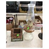 Oil Lamp And Planter