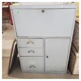 Metal Organizer With 2 Locked Doors