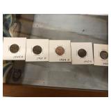 Lincoln Pennies 1951, 1952, 1955 And 1959 D