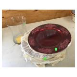 Serving Chargers And Vase