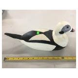 Wood Carved Duck Decoy Signed