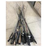 Fishing Rod & Reel Assortment Large Lot