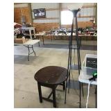 Lamp And End Table With Scratches